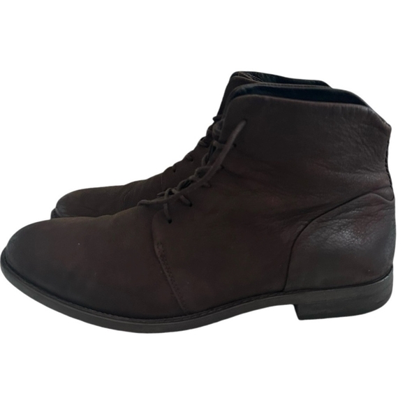 ZARA Black Tag Brown Nubuck Leather Mens Lace-Up Boots Size 7 US - Picture 2 of 6